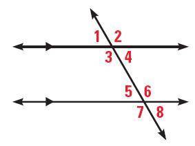 Where are the corresponding angles in the diagram below?

ANSWERS:
Answer #1: 1 and 5
Answer #2: 1