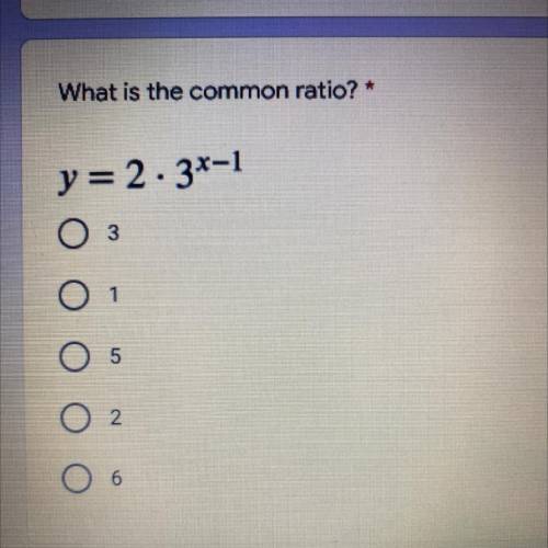 What is the common ratio? Please help