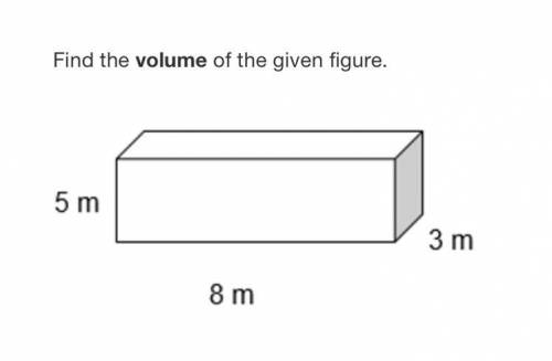 PLS HELP ASAP! FIND THE VOLUME OF THE GIVEN FIGURE. 
Thank you