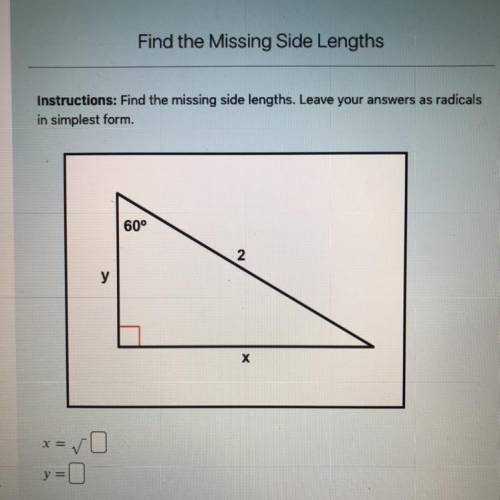 Need help on finding the missing side lengths
