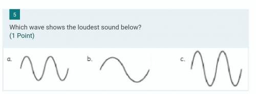 Which wave shows the loudest sound below?​