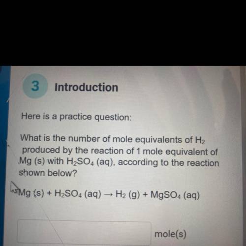 No links need real answer please.

What is the number of mole equivalents of H2
produced by the re