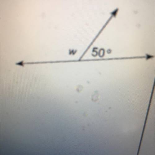 What is the measure of angle W in the figure