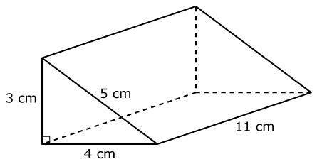 Find the surface area of this triangular prism.
