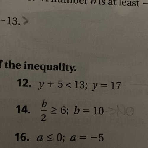 tell whether the given value is a solution of the inequality . please help with this question i wil