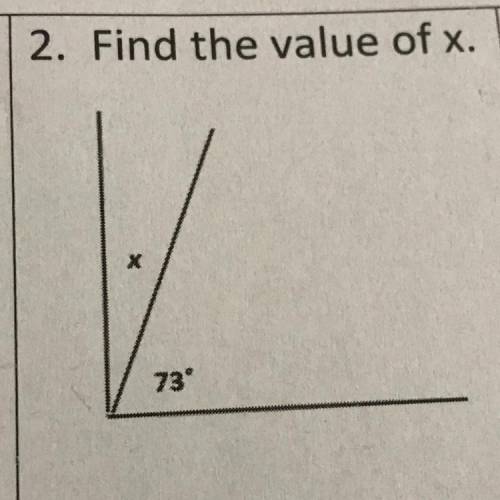 Find the value of x. I don’t know how to do this. Please help me