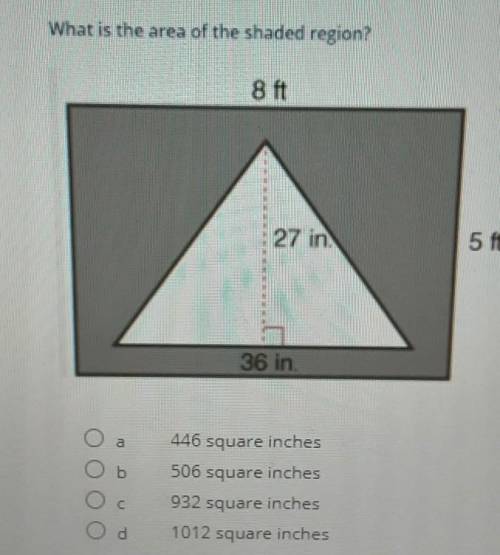what is e area of the shaded reigon hey guys sorry I can't give out too much points this quiz is my