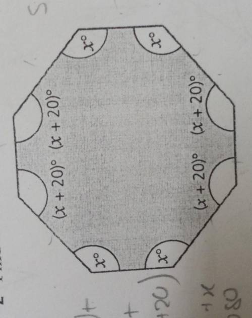 Find the size of each of the angles in the octagonhelp!!!​