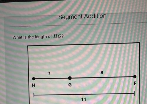 What is the length of HG?