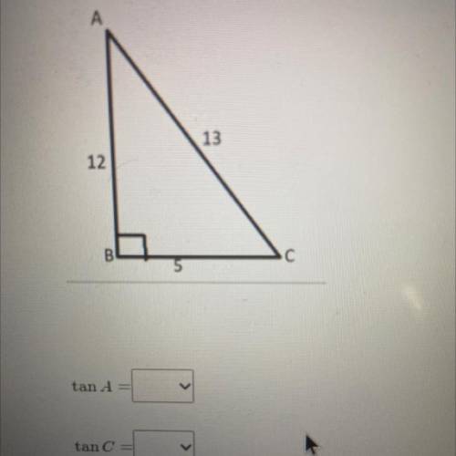 Assessment on Tangent Ratio

Find the tangents of the acute angles in the right triangle. Write ea