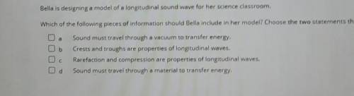 which of the following prices of infermationbshoudl be Bella include in her model choose two statem