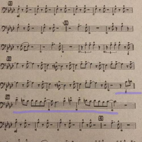 for to underlined part can someone please tell me what positions they are on the Trombone? I have