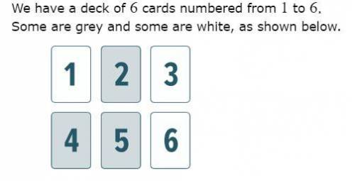 Whatis the probability that the card drawn is grey, given that an odd-numbered card is drawn?
