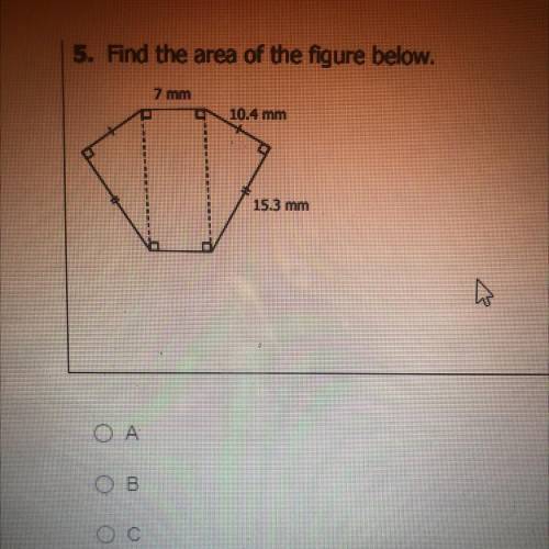 Find the area of the figure below
A.288.62
B.266.22
C.186.66
D.236.6