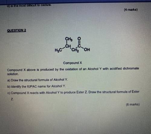 What is compound X? And the alcohol .