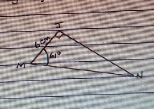 Calc. the length of line jn​