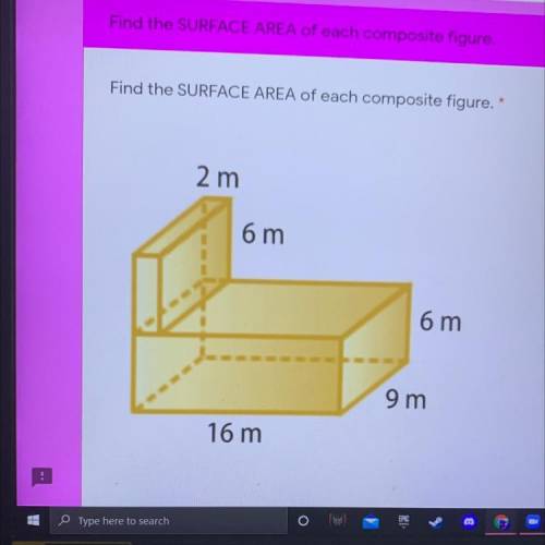 Someone please help, find the surface area of each composite figure