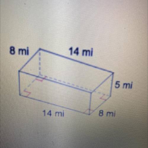 What is the volume for the rectangular prism helppp dont send a file