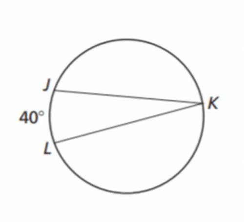 Find the measure of m∠K