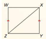 Decide whether enough information is given to prove that the triangles are congruent using the ASA