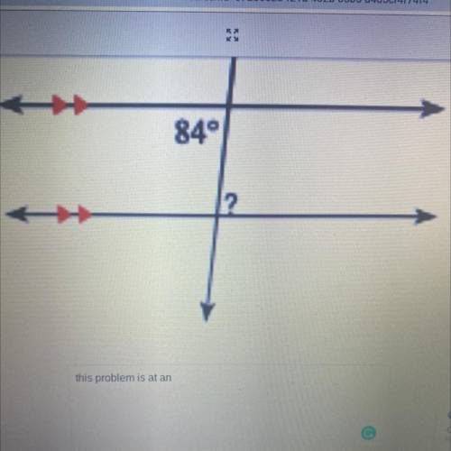 Angle measurements 84 degree help find out what’s the other side degree