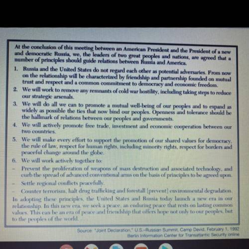 Based on this document, explain the purpose of this joint declaration by United States President Ge