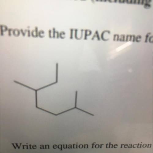 Provide the IUPAC name for the following