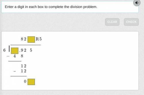 Enter a digit in each box to complete the division problem.