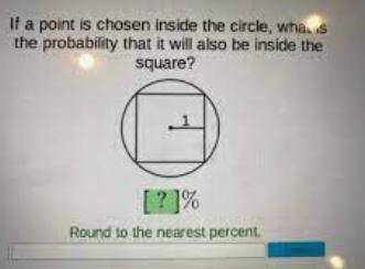If a point is chosen inside the circle, what is the probability that it will also be chosen inside
