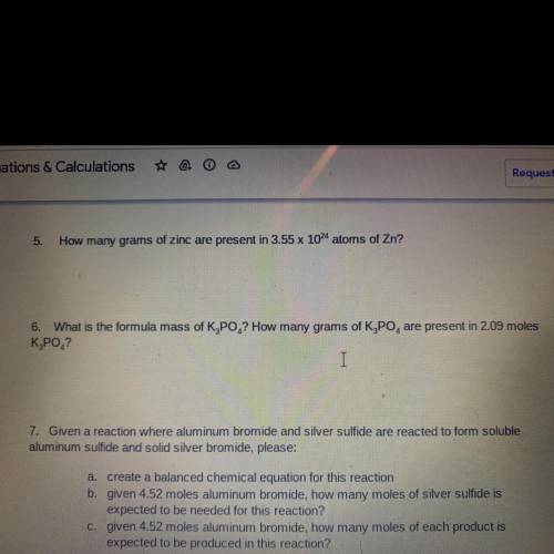 Number 6 is the problem I need help on