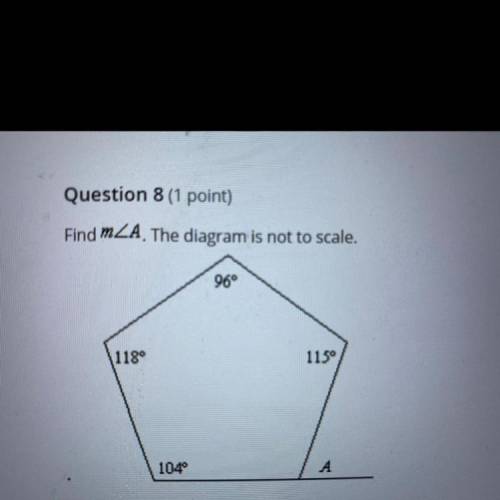 Find M < A the diagram is not to scale