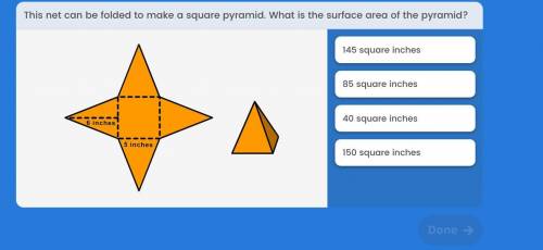What is the surface Area of the Pyramid