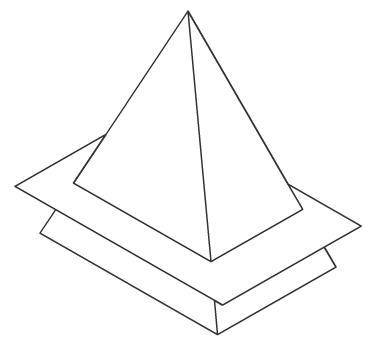 Please Help me! i give brainlist

A rectangular pyramid is sliced parallel to its base as shown in
