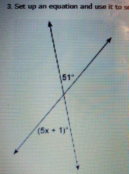 Set up an equation and use it to solve for X​