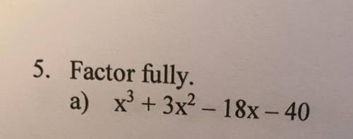 How do I factor this equation fully?