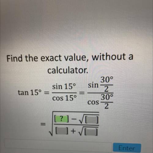 Find the exact value