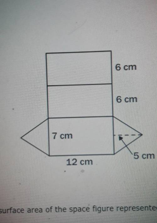 ¡!URGENT!¡

Find the surface area of the space figure represented by the net1. 173.5 cm²2. 263 cm²