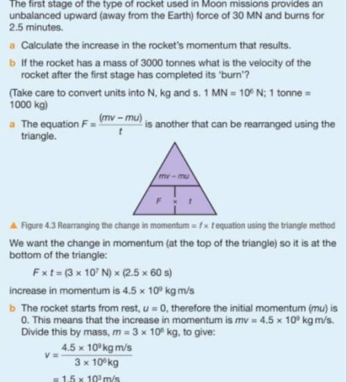 I urgently need to solve this physics momentum question see screenshot for more info