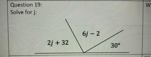 Solve for j 
PLEASE SHOW WORK IF YOU CAN