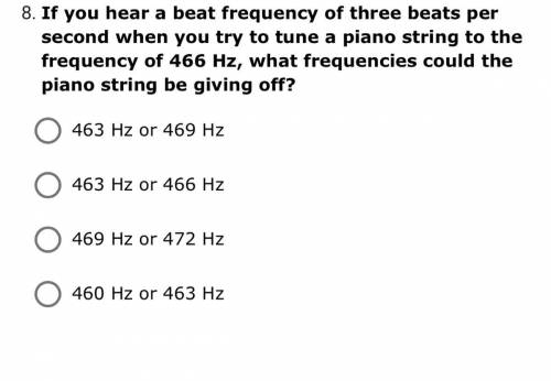 If you hear a beat frequency of three beats per second when you try to tune a piano string to the f