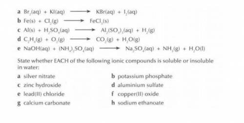 Please help me out with these chemistry questions ​