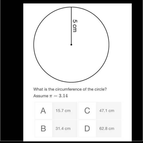Use the picture to answer the question.

5cm
What is the circumference of the circle? Assume π=3.1