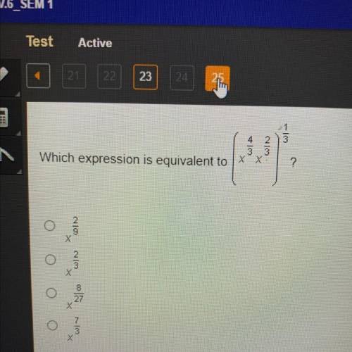 PLEASE HELP 
Which expression is equivalent?