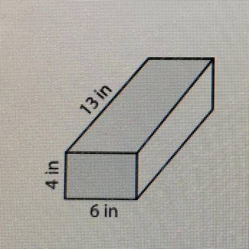 Find the surface area of the rectangular prism pls help i will brainlist you