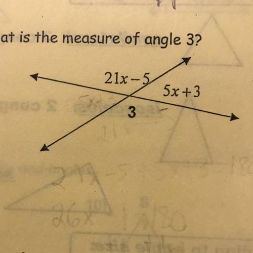 What is the measure of angle 3? Sorryyyy the question got cut off