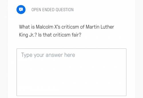 What is Malcolm X’s ……