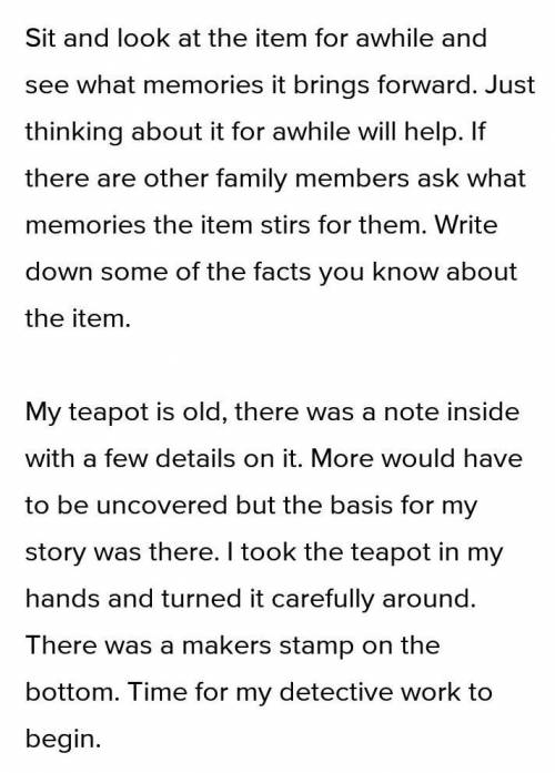 Write summary of silver teapot
Or analyse the story of silver teapot