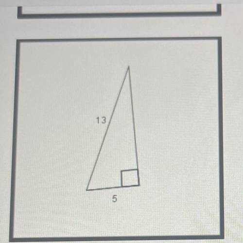 Find the measurement of the missing side in each right triangle.