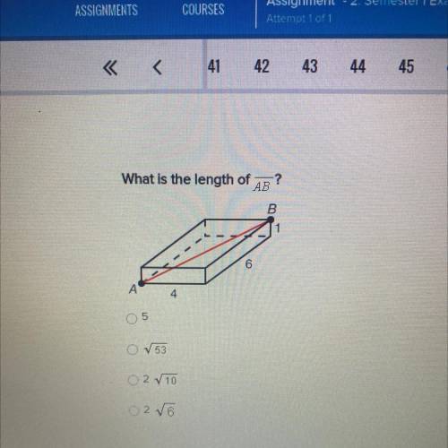 What is the length of /AB?