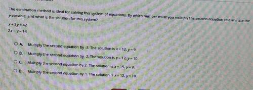 ((PLEASEEE HELPP MEE))

The elimination method is ideal for solving this system of equations. By w